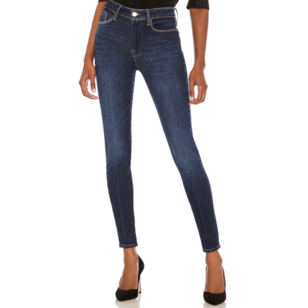 Nwt Frame Kodak Blue Le One Skinny Mid-Rise Denim Jeans Size 2 Us $218